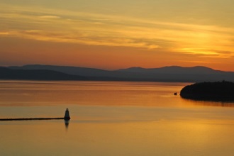 Hồ Champlain, một trong 5 hồ lớn nhất nước Mỹ